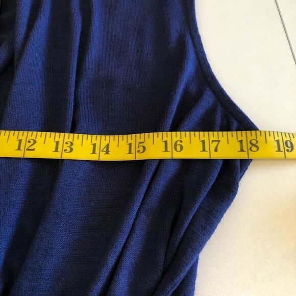 NEW 41Hawthorn Benny Navy Knit Sleeveless Wrap Top Size XL Career, Casual, Date - Picture 8 of 11